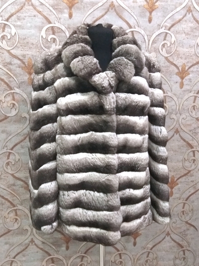 Шуба из меха шиншиллы